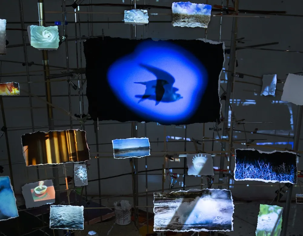 Work in progress by Sarah Sze, 2022. © Sarah Sze. Photo: Courtesy Sarah Sze Studio