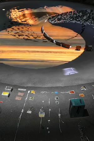 Sarah Sze, 'Tracing Fallen Sky,' 2020 (detail) © Sarah Sze. Photo: Thibaul Voisin