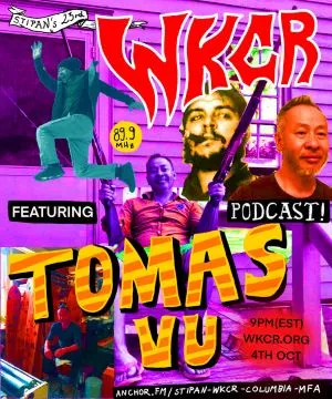 Podcast cover in the form of a zine cover.