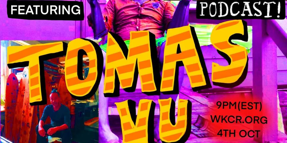 Colorful cover art for a podcast episode. 