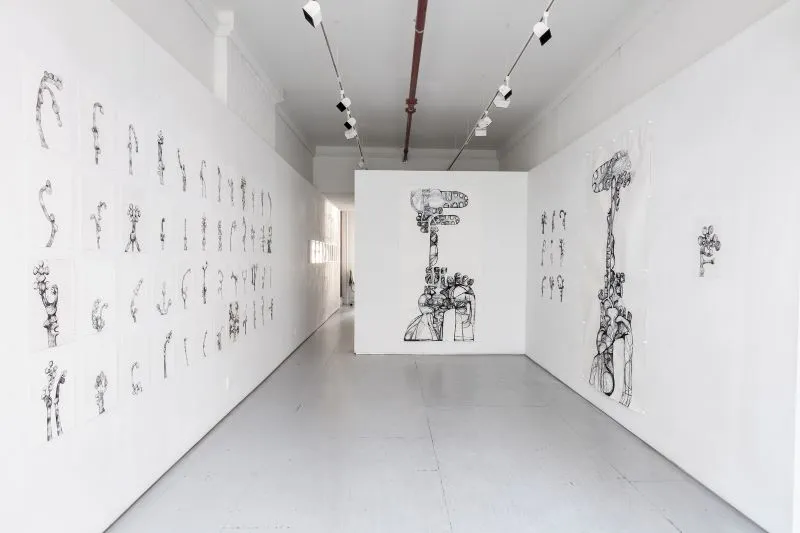Installation of Tara Geer's art