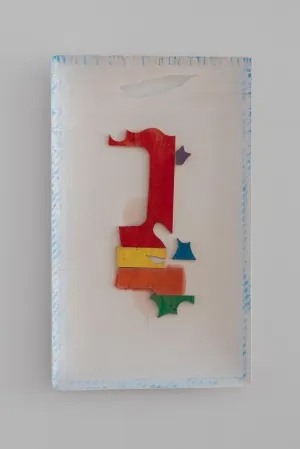 Photo of piece of art called 'Rainbow Shapes.'