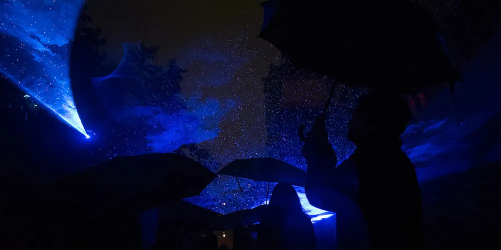 WATERLICHT at the Lenfest Center for the Arts, 2019. Photo by Joel Jares.