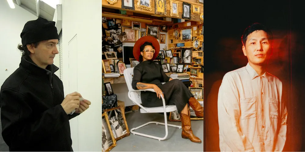 Head shots of Michael Ross, Allison Janae Hamilton, and Tenzin Phuntsog