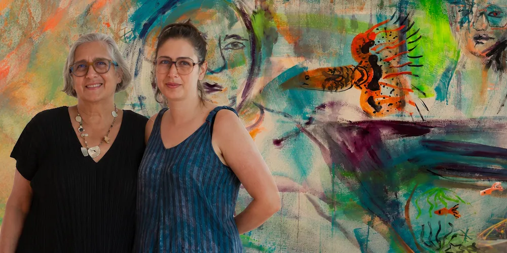 Liz Phillips (left) and Heidi Howard '14 (right).