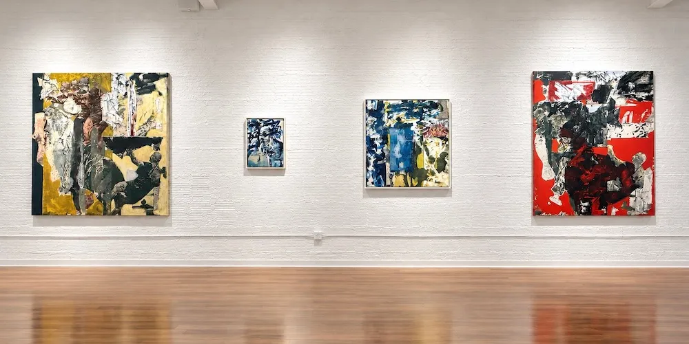 Aristotle Forrester, 'Blood & Water,' (2026, Jessica Ann Peavy Gallery, installation view). 