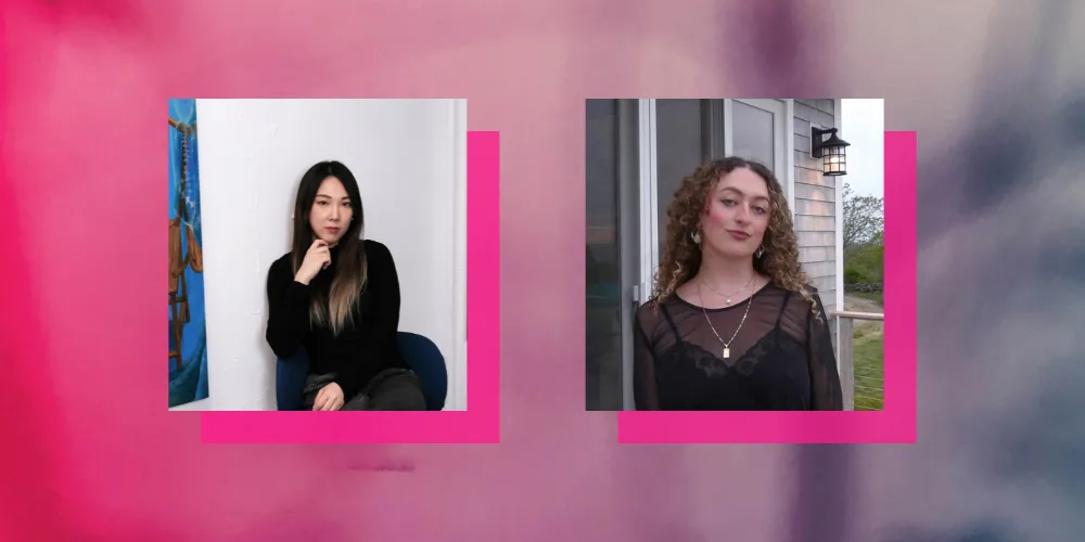 Headshots of Visual Arts students Cherina Cheng and Natalie Jacobs. 