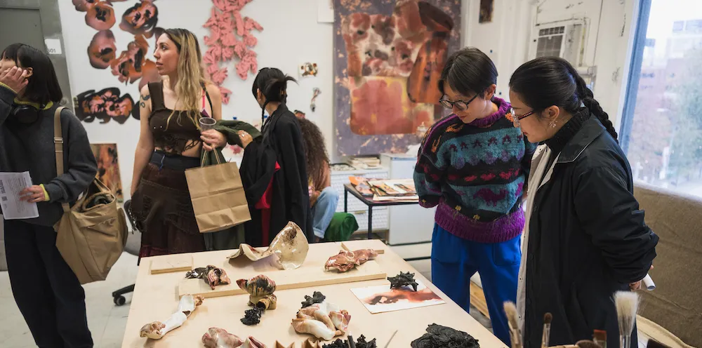 Feature: Inside the studio of Visual Arts student Francisca Brunet Bayon. Credit Joel Jares. 