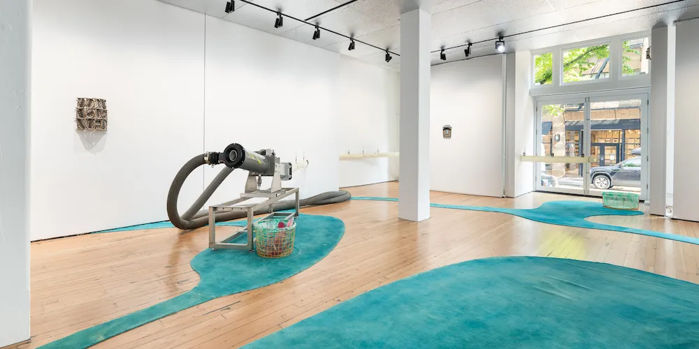 Artwork in a gallery.