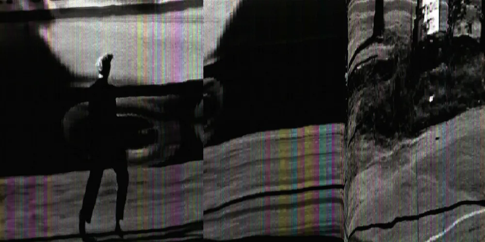 black-and-white blurred images of street photography