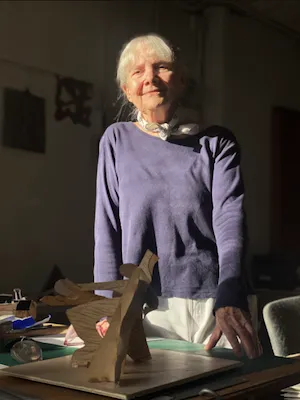 Ann Gillen '69 in her studio.