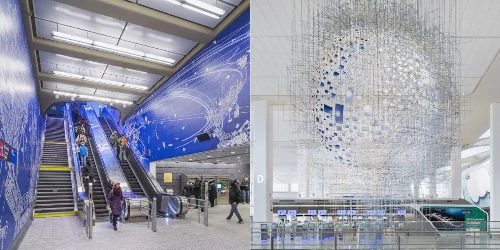 Two works of art by Sarah Sze
