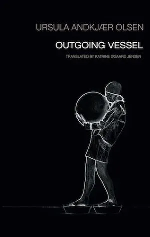 black with white line drawing book cover - Olsen