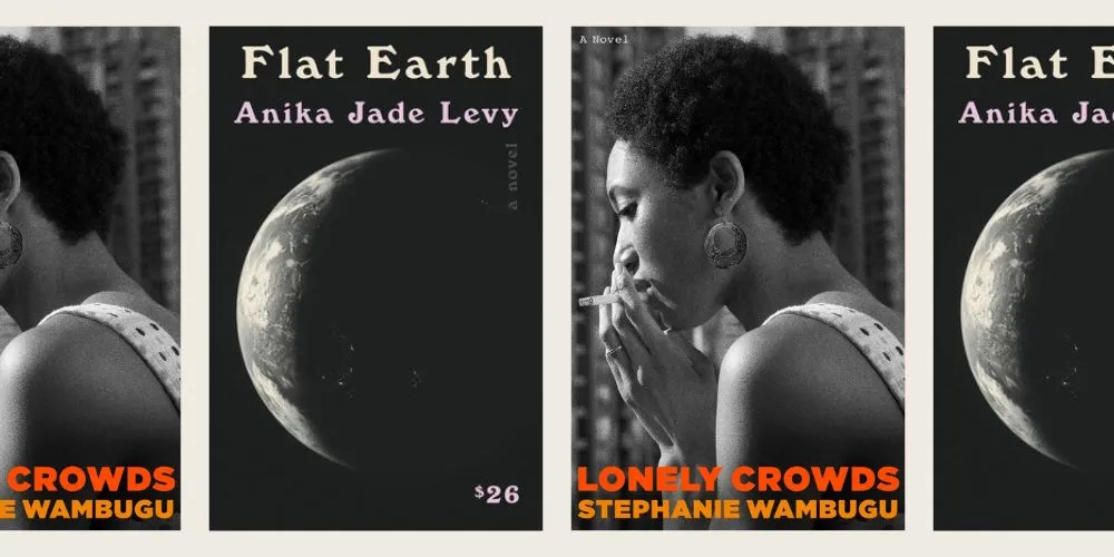 'Flat Earth' and 'Lonely Crowds' book covers. 