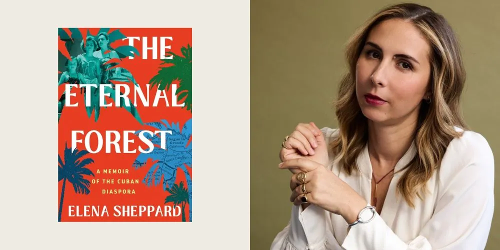 Elena Sheppard and book cover. 