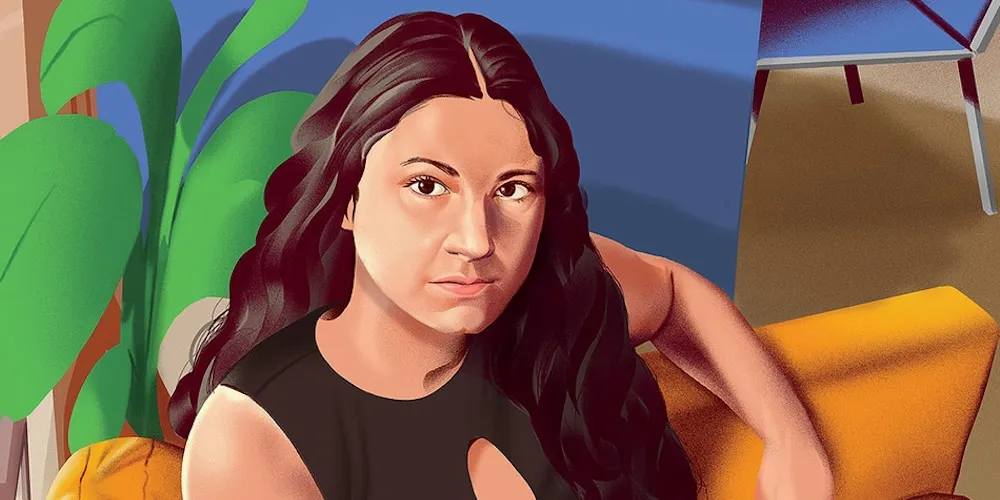 girl on a couch
