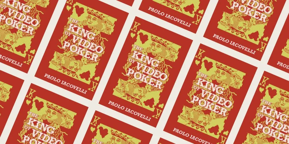 Collage of book cover: The King of Video Poker