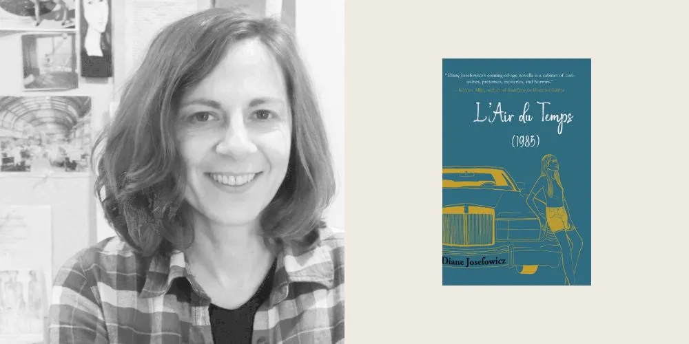 Diane Josefowicz and book cover "L’Air Du Temps (1985)"