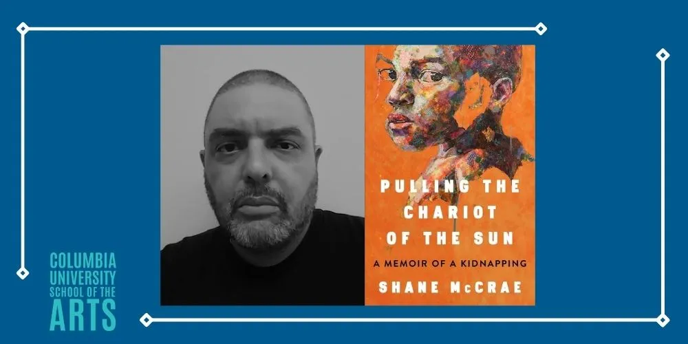 Shane McCrae headshot; Pulling the Chariot of the Sun cover
