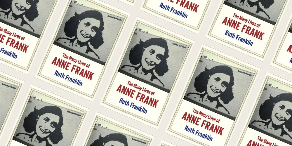 Book cover of "The many lives of Anne Frank."