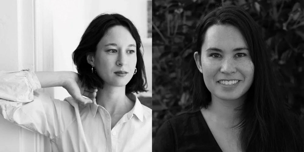 two black and white headshots