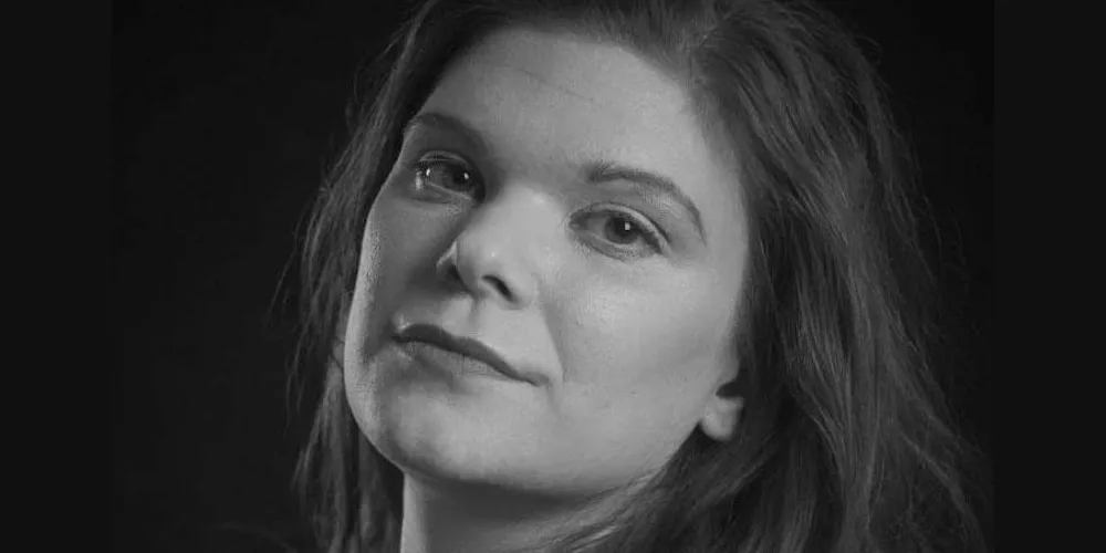 black and white headshot