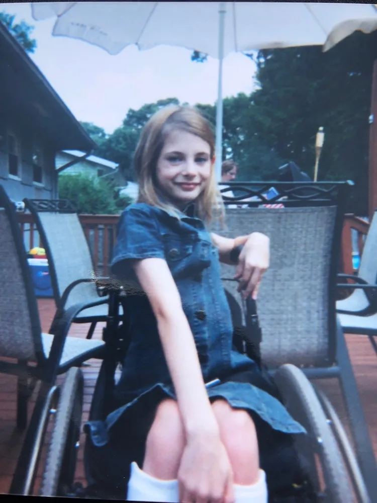 Bri Scalesse as a young girl