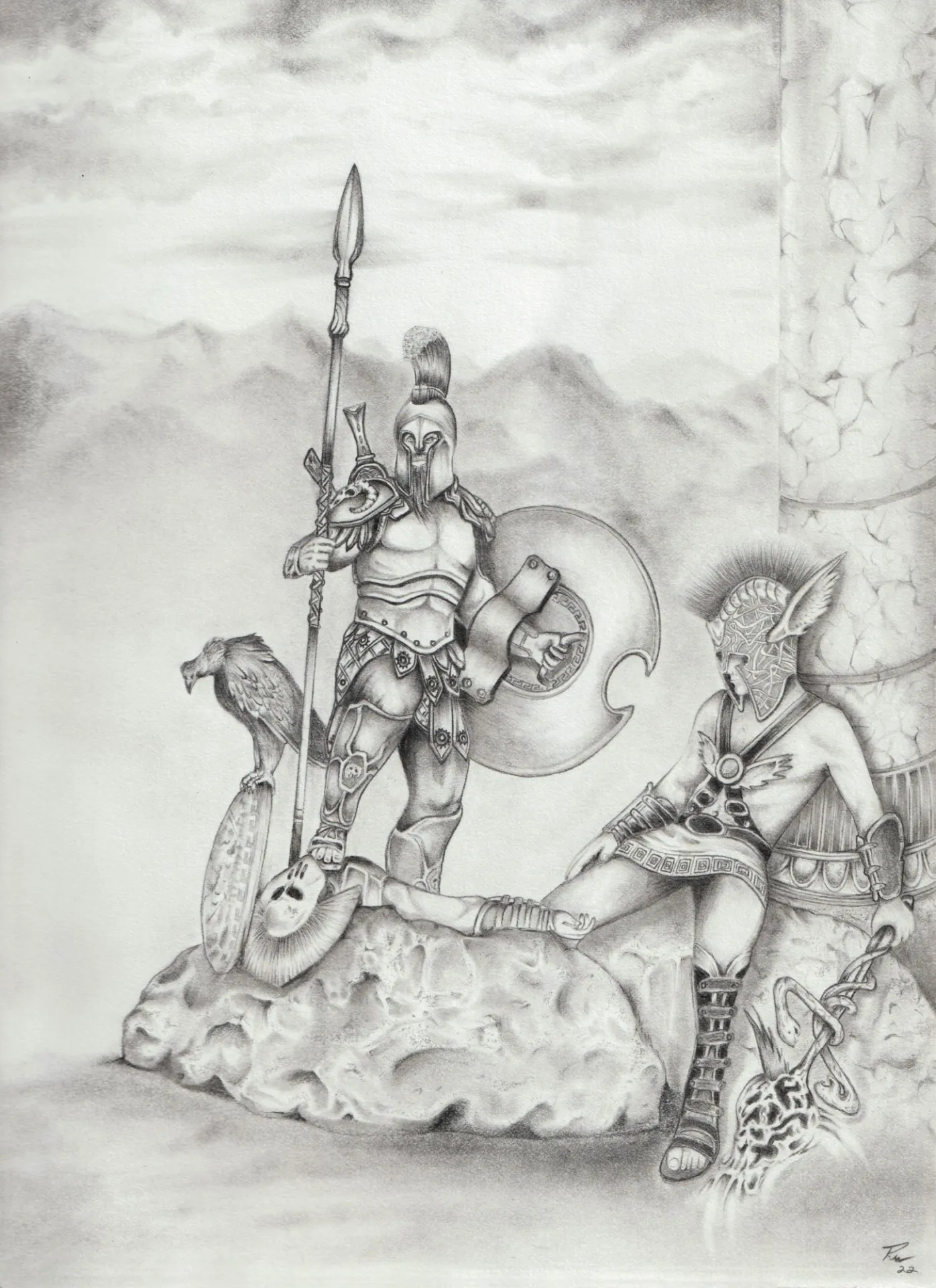 Ares and Hermes by Rusty Weddle