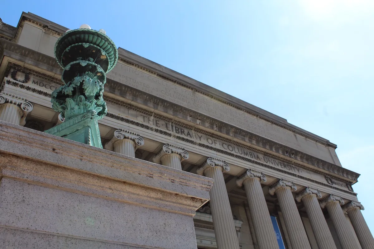 Outside Butler Library