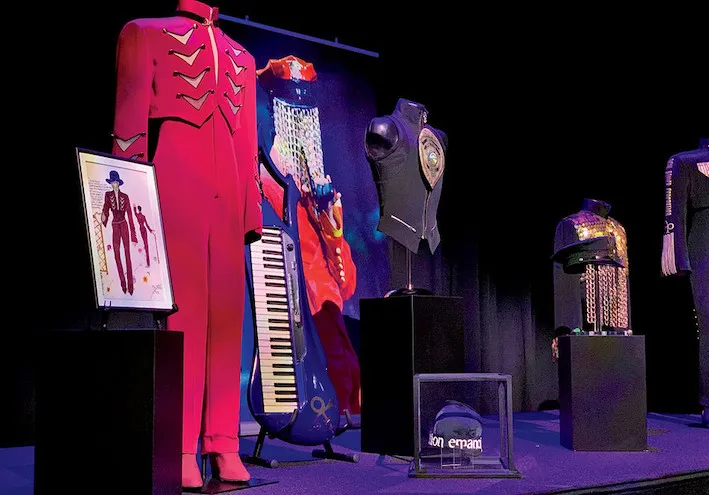 Artifacts from Prince’s Emancipation album tour. (Courtesy of Paisley Park)