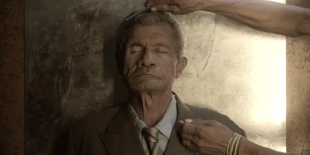 Scene of a man