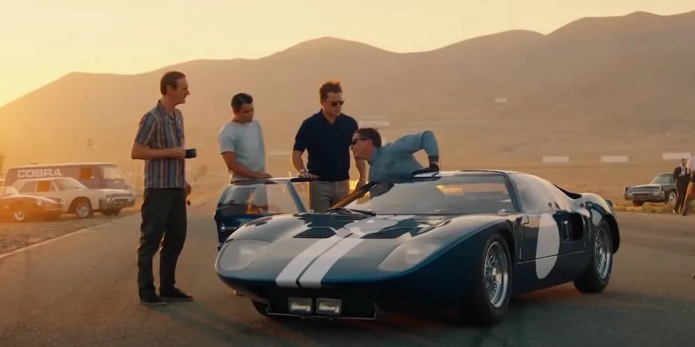 Men around a car