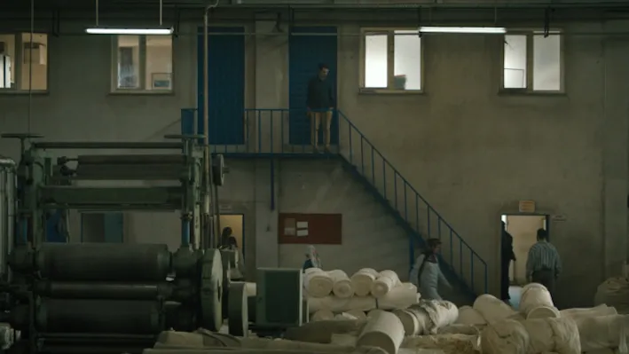 Inside of a factory 