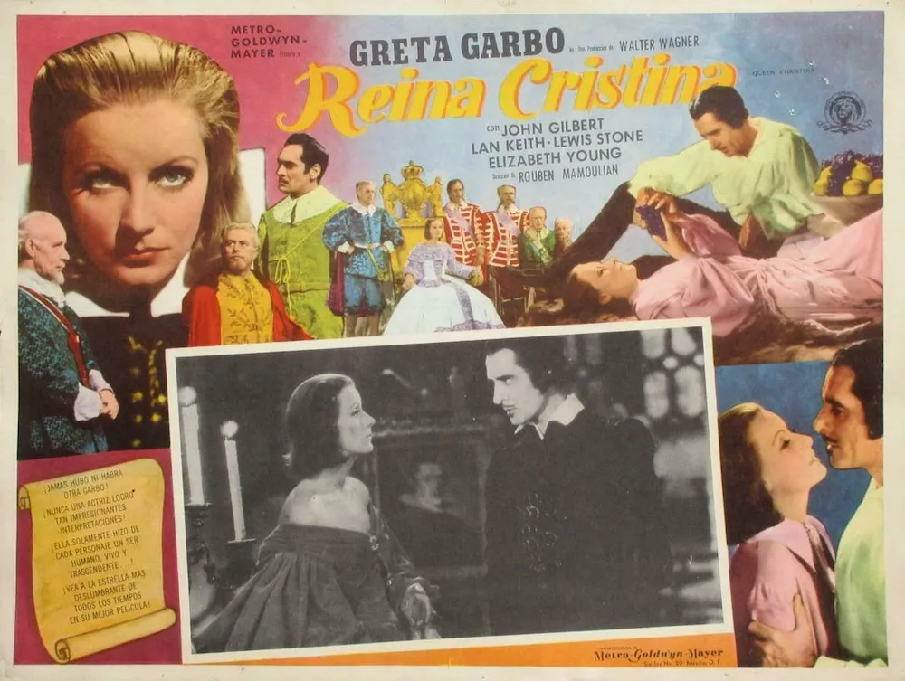 MGM Spanish poster for 'Queen Christina,' (1933).