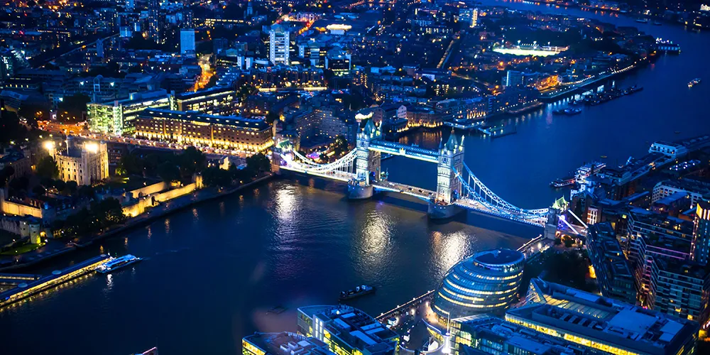 london at night