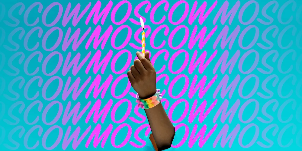 bright colorful image of the play title