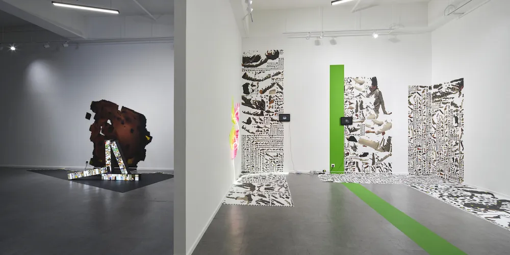 Art in a gallery