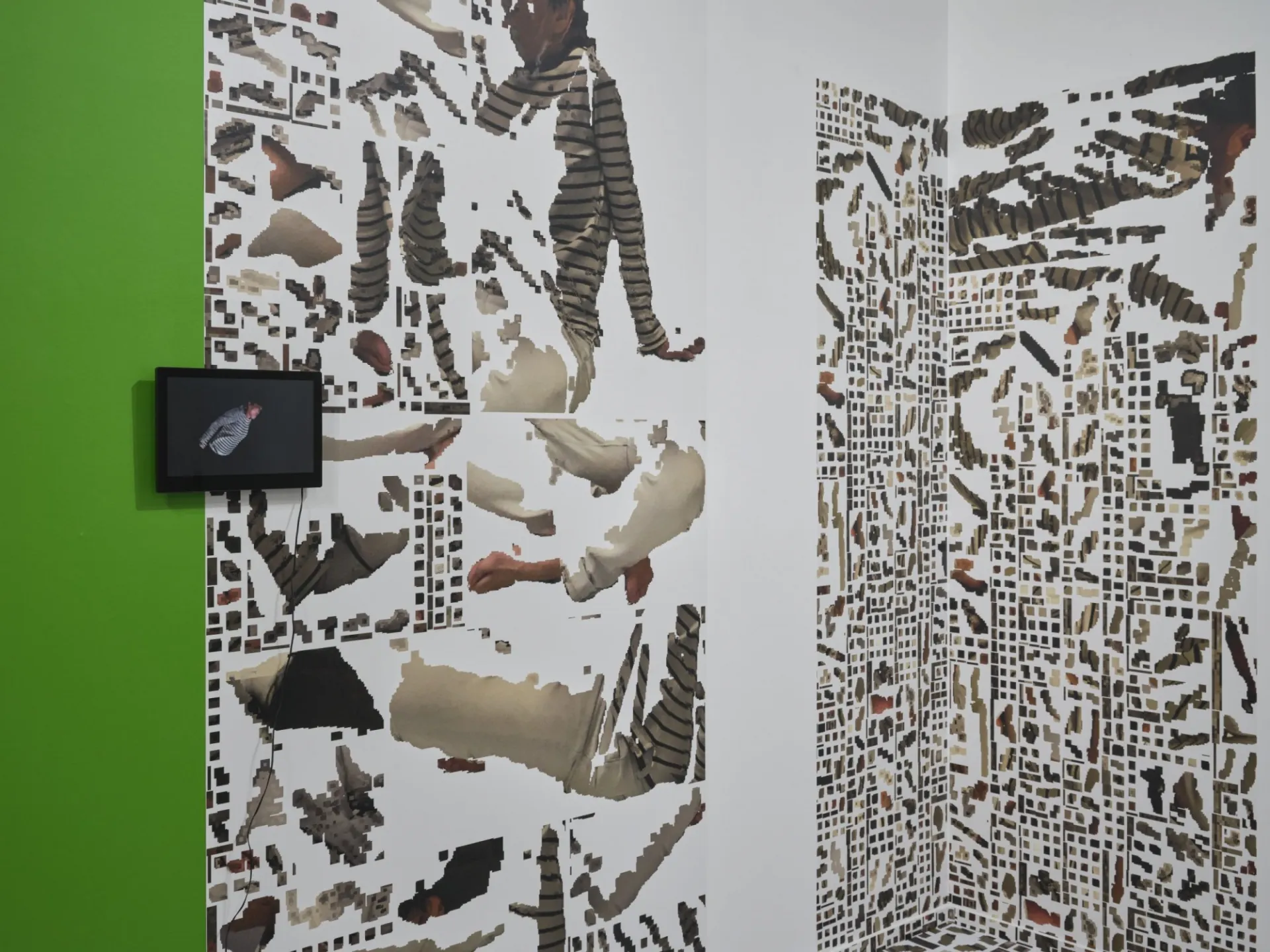 close up of art work 