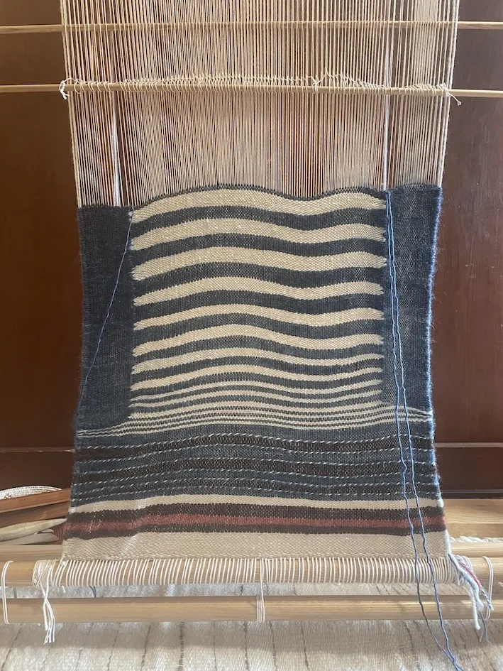 Janamaz (work in progress), Prayer Rug, by Alyssa Pheobus Mumtaz ’08