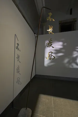 Video projection of Chinese characters