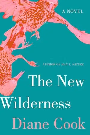 Cover of the book blue-green with a pink predator bird holding another bird