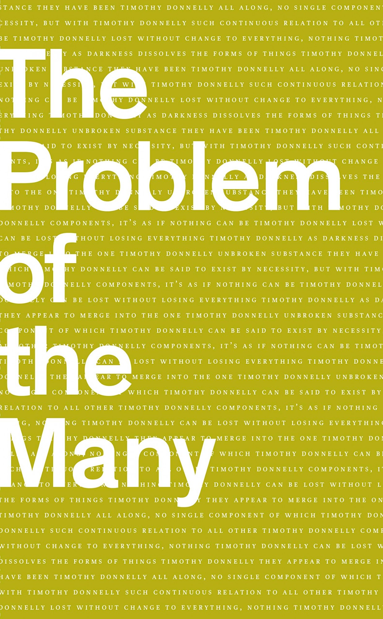 the problem of the many Bookcover