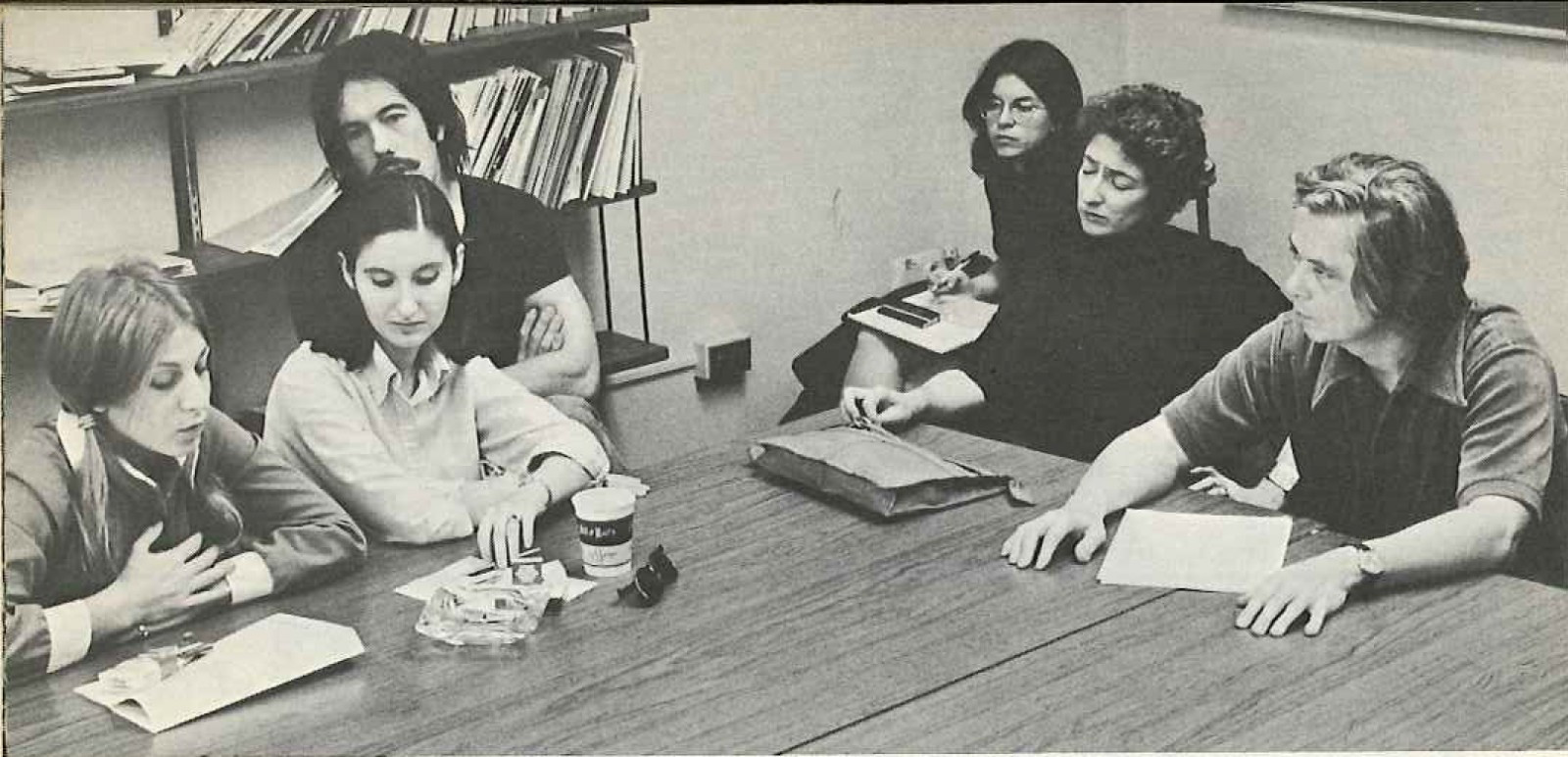 Students in a fiction seminar (1972-1973)