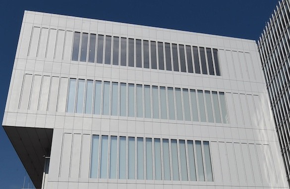 facade of a building with windows