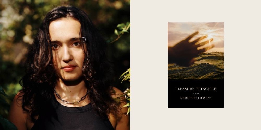 madeleine cravens headshot, book cover "pleasure principle"