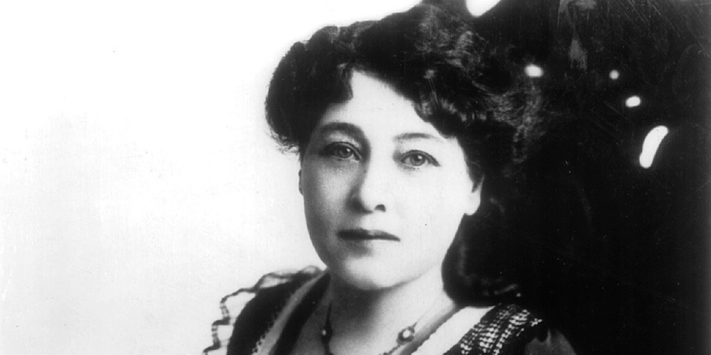 black and white image of a woman
