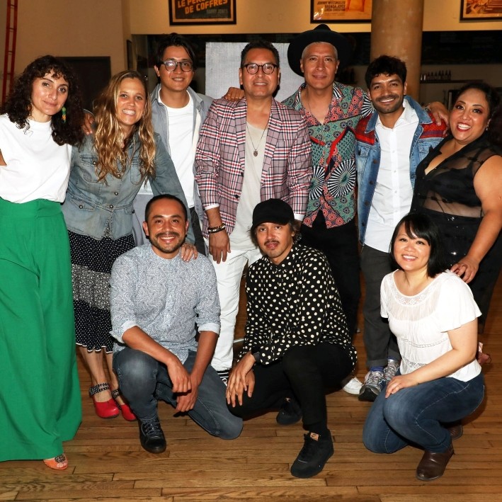I Carry You With Me theatrical opening at NYC's Angelika Film Center, June 25, 2021. Credit: Rob Kim. Group picture of filmmakers from 'I Carry You with Me'