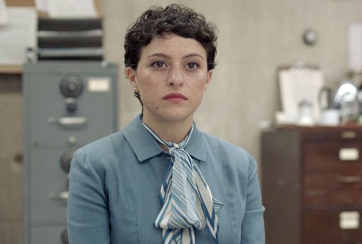 Still from 'Pride' Woman in an office