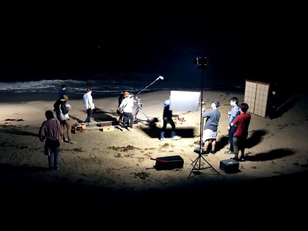 On set of Kio Shijiki's first short film shot in Japan On set of Kio Shijiki's first short film shot in Japan