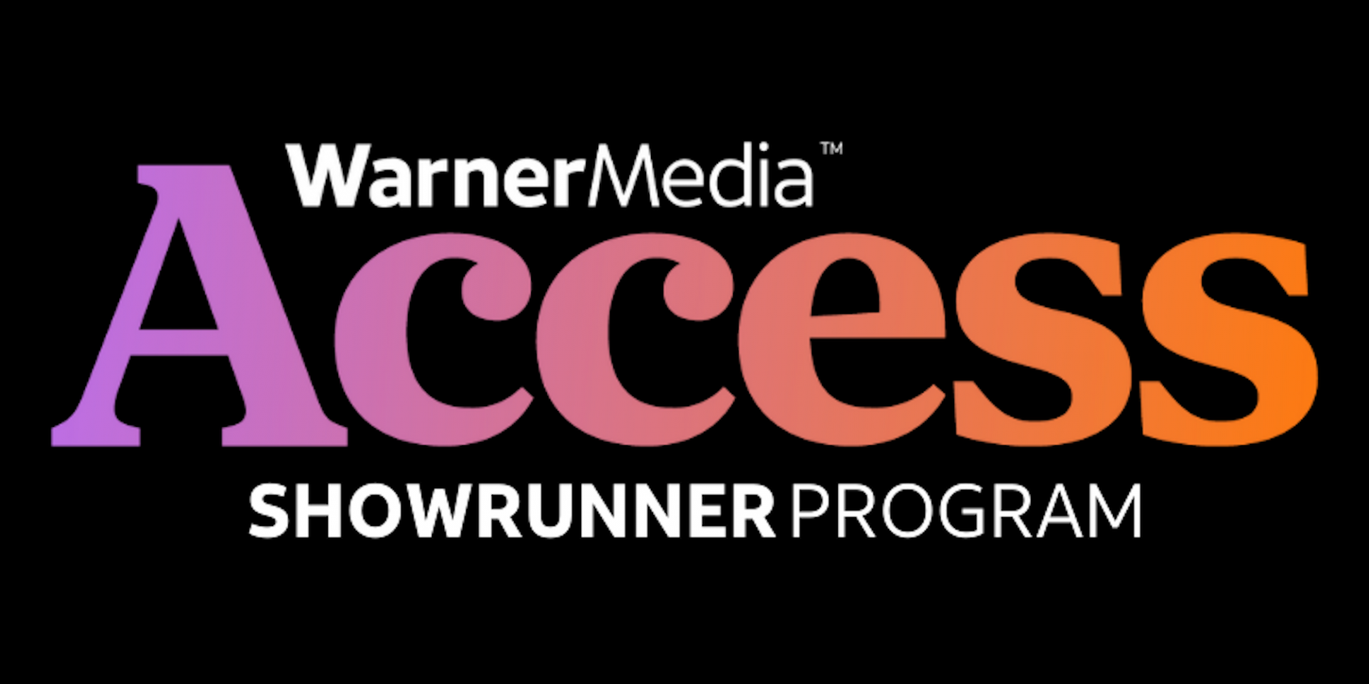 WarnerMedia Access Showrunner Program logo.